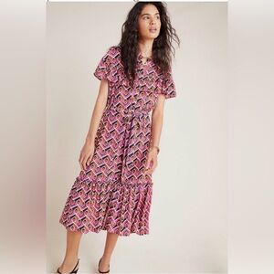 Anthropologie Corey Lynn Calter Annabel Geo Shirtdress Size Small - EUC